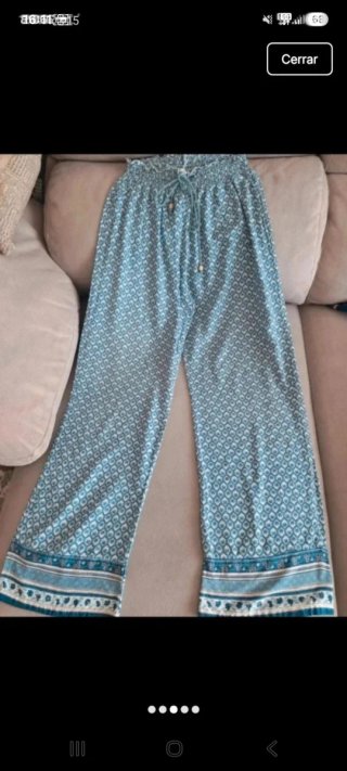 Pantalones anchos estampados