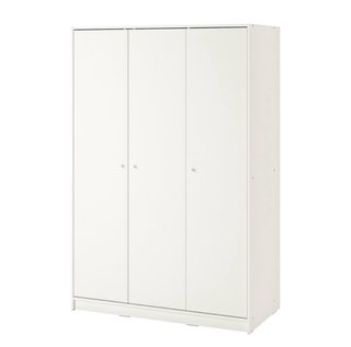 Cama IKEA blanca con somier y armario