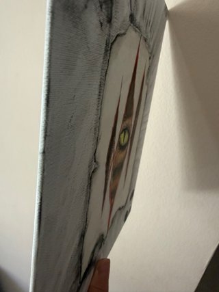 Cuadro artístico ojo terrorífico