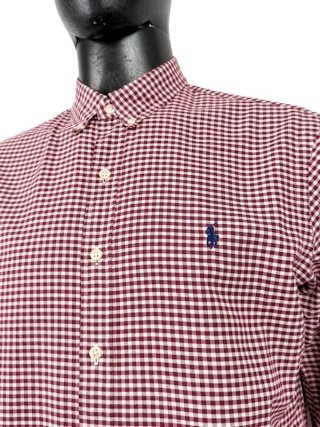 Camicia Polo Ralph Lauren Uomo L Slim Fit Quadri