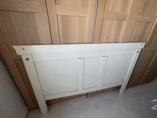 Cabecero de madera blanco 1,60