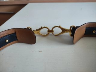 Cinturone Celine Nero e Oro