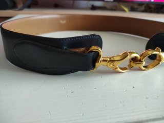 Cinturone Celine Nero e Oro