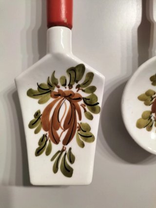Set rastrelliera vintage con mestoli