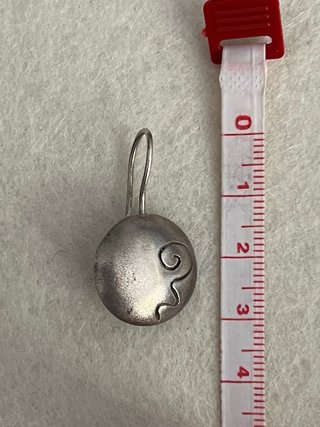 Pendientes plata con detalle espiral