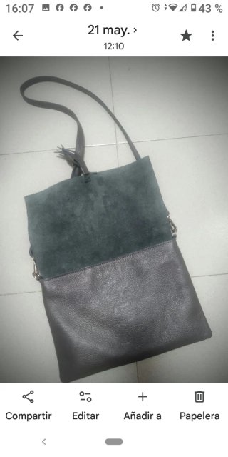Bolso auténtica piel Saffiano,  NUEVO