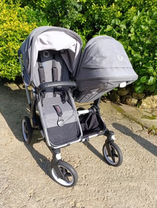 Silla gemelar Bugaboo Donkey 3 gris