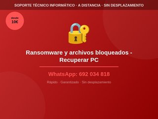 Ransomware y archivos bloqueados - Recuperar PC