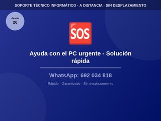 Ayuda con el PC urgente - Solución rápida