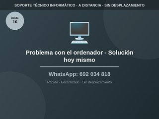Problema con el ordenador - Solución hoy mismo