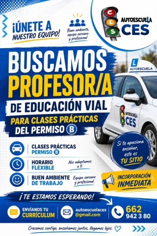 Profesor/a de Autoescuela