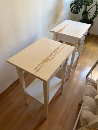 Mesita de noche Ikea blanca