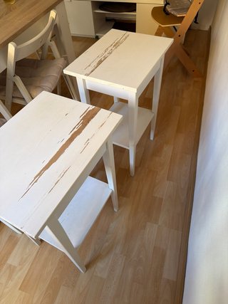 Mesita de noche Ikea blanca