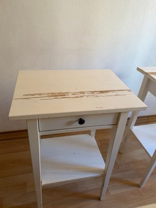 Mesita de noche Ikea blanca