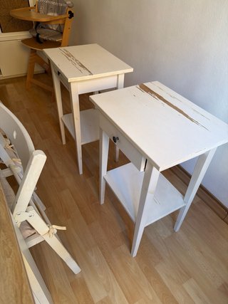 Mesita de noche Ikea blanca