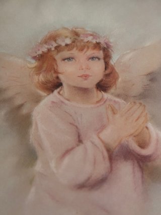 Cuadro Ángel Rosa Marco Madera