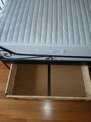 Cama de forja 90 con cajones y 2 colchones
