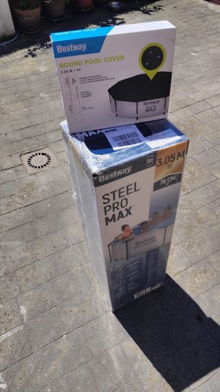 Piscina Bestway Steel Pro MAX + Tapa