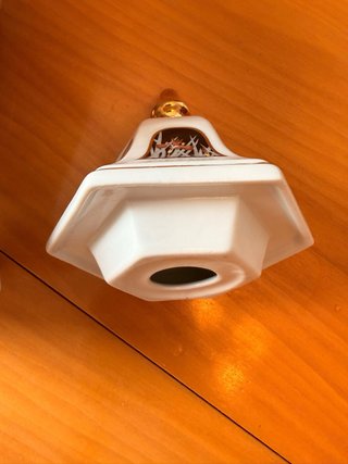 Jarrón porcelana decorativo dorado