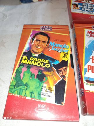 Lote 5 VHS Manolo Escobar