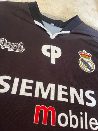 Camiseta Real Madrid Negra Retro Talla L