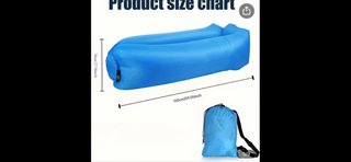 Tumbona inflable playa/camping