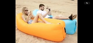 Tumbona inflable playa/camping