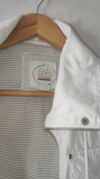 Chaqueta Bershka Mujer Blanca