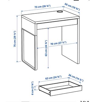 Escritorio Ikea MICKE  Blanco