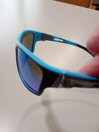 Gafas sol deportivas polarizadas UV400 negro/azul
