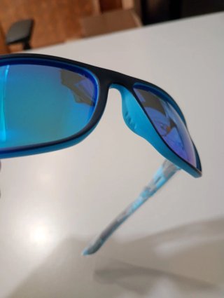 Gafas sol deportivas polarizadas UV400 negro/azul