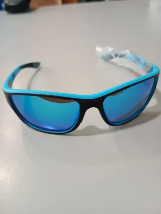 Gafas sol deportivas polarizadas UV400 negro/azul