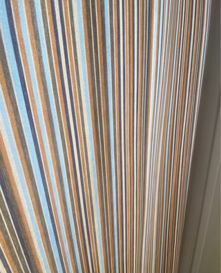 6 Cortinas de loneta fina