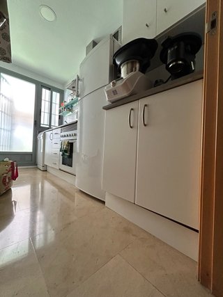 Muebles Cocina Armarios Blancos Encimera Gris