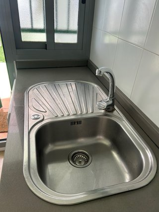 Muebles Cocina Armarios Blancos Encimera Gris