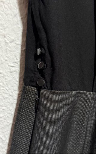 Vestido negro y gris