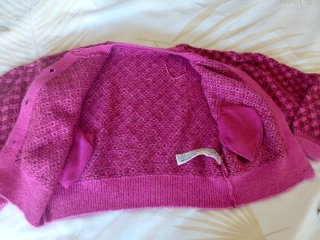 Chaqueta corta Zara rosa/rojo Talla M
