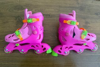 Patines Ajustables Rosas Talla 29-32.