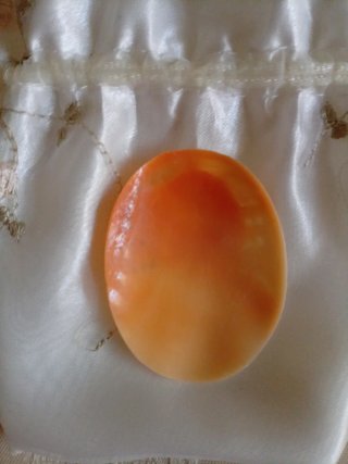 Cameo ovale conchiglia Dama anni 50 Vintage