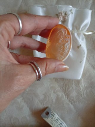 Cameo ovale conchiglia Dama anni 50 Vintage