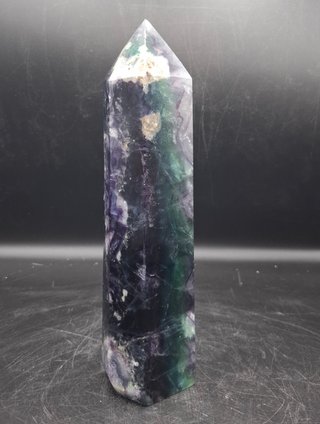 Prisma de Fluorita tallado a mano para Meditación