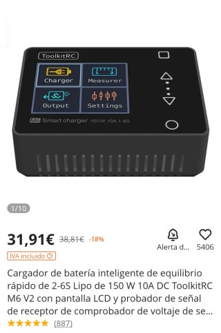 Cargador ToolkitRC M6 Multifuncional