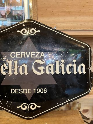 Cartel esmaltado Estrella Galicia