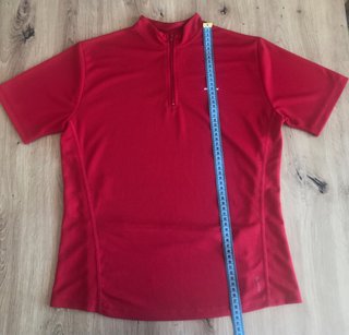 Maillot Btwin Ciclismo XS Rojo Bolsillo