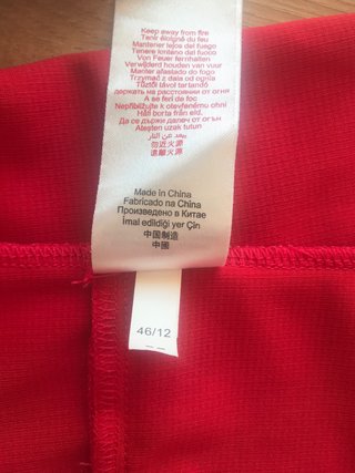 Maillot Btwin Ciclismo XS Rojo Bolsillo