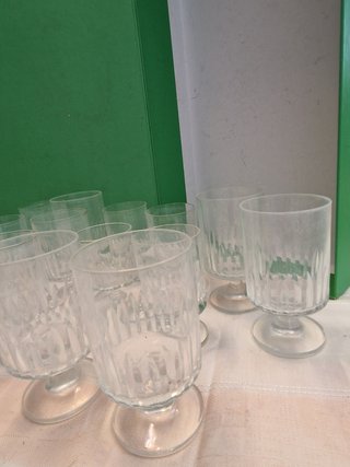 Lote 12 Copas de Cristal Tallado