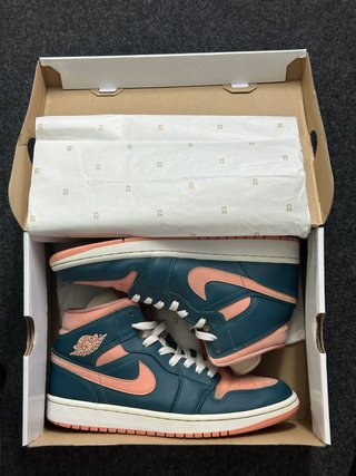 Nike Jordan 1 Mid 42 Verde Foglia