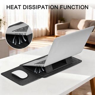 Funda portátil cuero soporte ajustable MacBook