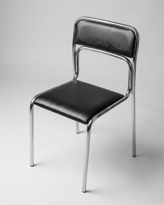 Sillas (+4) Tubular Bauhaus Negra 1970s