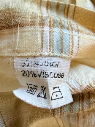 Camicia Tommy Hilfiger Uomo XXL Beige Quadri